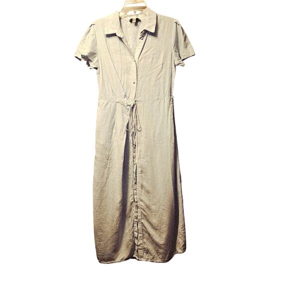 Nordstrom Rack Dresses & Skirts - Nordstrom Rack linen blend button front shirt midi dress size xs